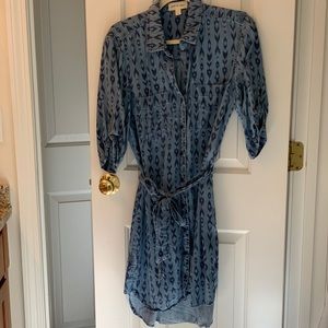 Cloth & stone chambray button down dress